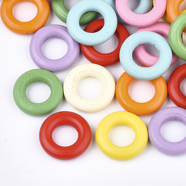 PandaHall Painted Natural Wooden Linking Rings, Ring, Mixed Color, 20x5mm, Hole: 10mm Wood Ring Multicolor
PandaHall Painted Natural Wooden Linking Rings, Ring, Mixed Color, 20x5mm, Hole: 10mm Wood Ring Multicolor