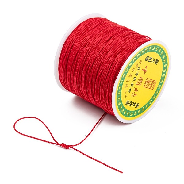 PandaHall Chinese Knot Nylon Thread, Red, 0.8mm, about 98.42 yards(90m)/roll Nylon Red
PandaHall Chinese Knot Nylon Thread, Red, 0.8mm, about 98.42 yards(90m)/roll Nylon Red