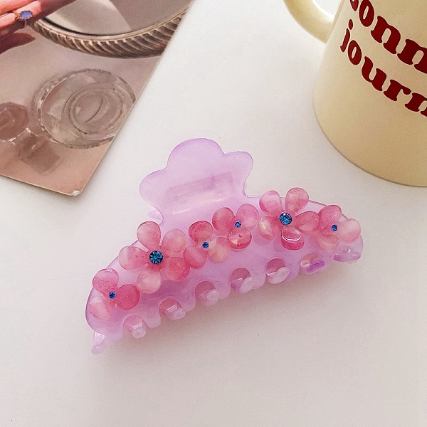 PandaHall Flower Rhinestones Claw Hair Clips, Cellulose Acetate(Resin) Hair Clips for Women Girls, Violet, 92x46.5x49mm Cellulose Acetate..., Purple
PandaHall Flower Rhinestones Claw Hair Clips, Cellulose Acetate(Resin) Hair Clips for Women Girls, Violet, 92x46.5x49mm Cellulose Acetate..., Purple