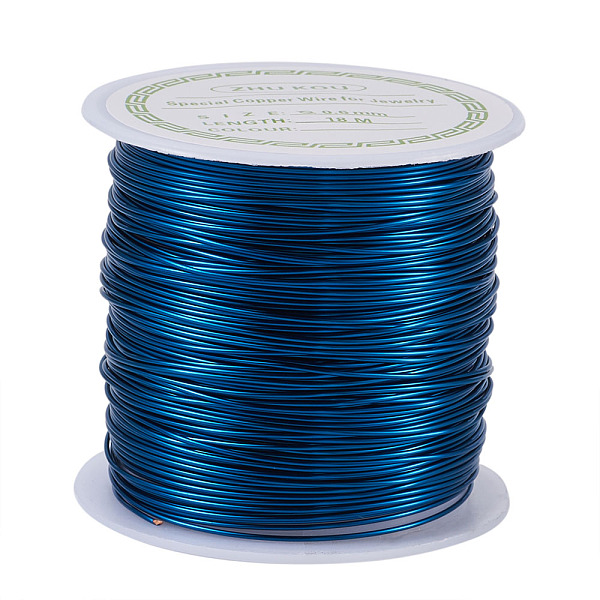 PandaHall Round Copper Wire Copper Beading Wire for Jewelry Making, Long-Lasting Plated, Marine Blue, 22 Gauge, 0.6mm, about 59.05 Feet...
PandaHall Round Copper Wire Copper Beading Wire for Jewelry Making, Long-Lasting Plated, Marine Blue, 22 Gauge, 0.6mm, about 59.05 Feet...