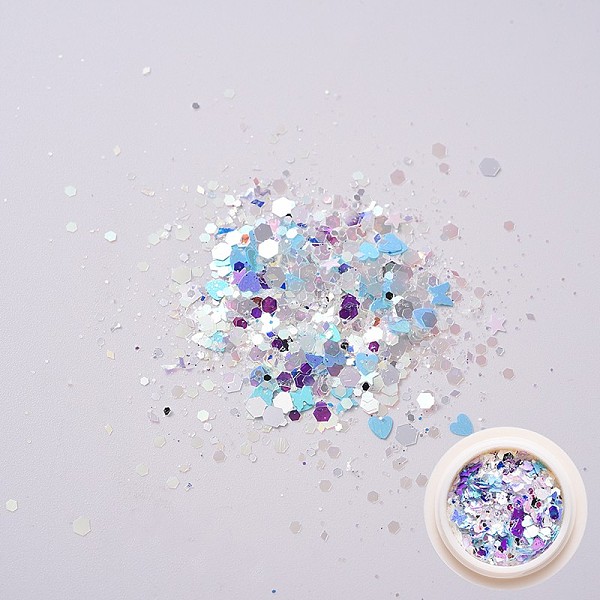 PandaHall (Clearance Sale)Shiny Nail Art Decoration Accessories, with Glitter Powder and Sequins, DIY Sparkly Paillette Tips Nail, Light Sky..., Blue
PandaHall (Clearance Sale)Shiny Nail Art Decoration Accessories, with Glitter Powder and Sequins, DIY Sparkly Paillette Tips Nail, Light Sky..., Blue