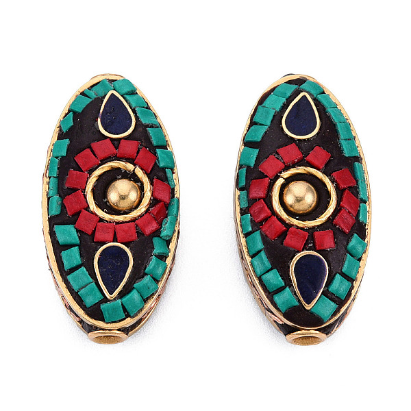 PandaHall Handmade Indonesia Beads, with Brass Findings, Nickel Free, Horse Eye, Raw(Unplated), Colorful, 29x14~14.5x9~10.5mm, Hole: 2mm...
PandaHall Handmade Indonesia Beads, with Brass Findings, Nickel Free, Horse Eye, Raw(Unplated), Colorful, 29x14~14.5x9~10.5mm, Hole: 2mm...