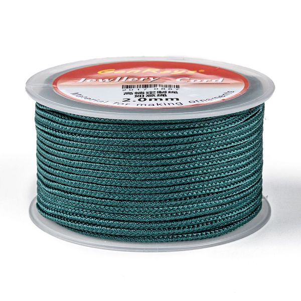 PandaHall Braided Nylon Threads, Dyed, Teal, 2.5mm, about 10.93 yards(10m)/roll Nylon Cyan
PandaHall Braided Nylon Threads, Dyed, Teal, 2.5mm, about 10.93 yards(10m)/roll Nylon Cyan