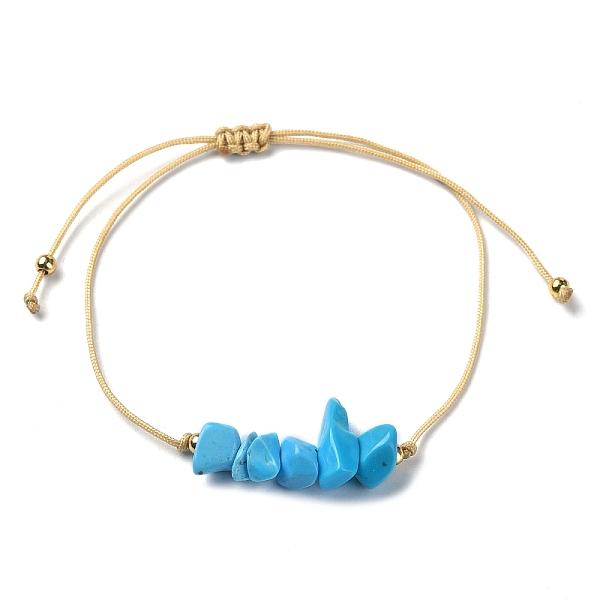 PandaHall Synthetic Turquoise Chips Braided Bead Bracelets, Nylon Cords Adjustable Bracelet, Inner Diameter: 3-1/4 inch(8.1cm) Synthetic...
PandaHall Synthetic Turquoise Chips Braided Bead Bracelets, Nylon Cords Adjustable Bracelet, Inner Diameter: 3-1/4 inch(8.1cm) Synthetic...