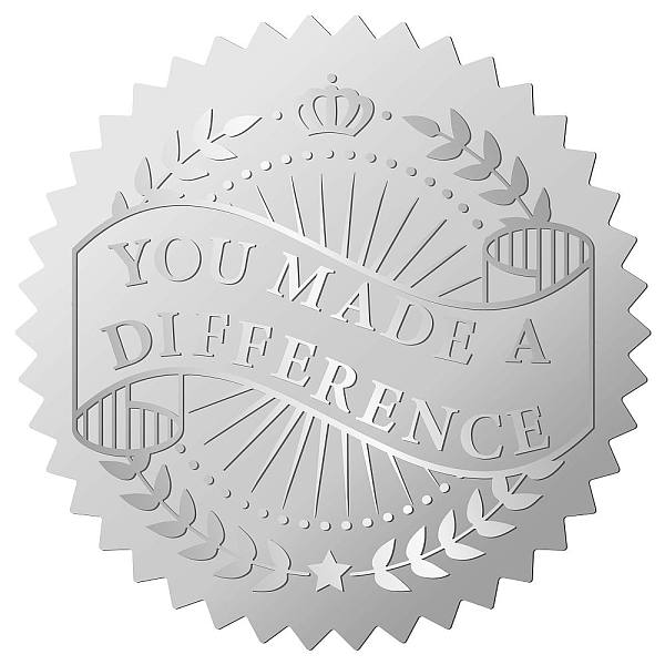PandaHall 12 Sheets PET Adhesive Wax Seal Stickers, YOU MADE A DIFFERENCE Decals For Envelope Seal, Silver Color, Word, 211x165mm, Sticker...
PandaHall 12 Sheets PET Adhesive Wax Seal Stickers, YOU MADE A DIFFERENCE Decals For Envelope Seal, Silver Color, Word, 211x165mm, Sticker...