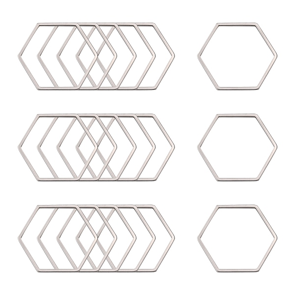 PandaHall 304 Stainless Steel Linking Ring, Hexagon, Stainless Steel Color, 20x22.5x0.8mm 304 Stainless Steel Hexagon
PandaHall 304 Stainless Steel Linking Ring, Hexagon, Stainless Steel Color, 20x22.5x0.8mm 304 Stainless Steel Hexagon