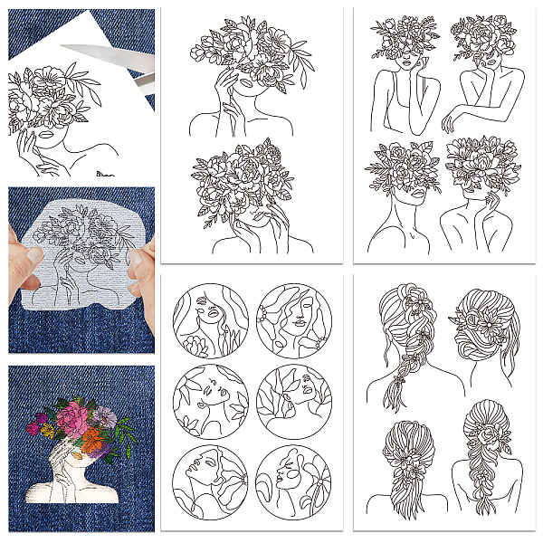 PandaHall GLOBLELAND 4 Sheets 16Pcs Flower and Lady Water Soluble Stabilizer Hand Sewing Stabilizers with Pre Printed Stick and Stitch Self...
PandaHall GLOBLELAND 4 Sheets 16Pcs Flower and Lady Water Soluble Stabilizer Hand Sewing Stabilizers with Pre Printed Stick and Stitch Self...