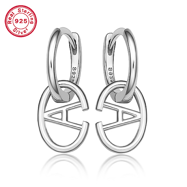 PandaHall Rhodium Plated Platinum 925 Sterling Silver Hoop Earrings, Initial Letter Drop Earrings, with S925 Stamp, Letter A, 20x8.5mm...
PandaHall Rhodium Plated Platinum 925 Sterling Silver Hoop Earrings, Initial Letter Drop Earrings, with S925 Stamp, Letter A, 20x8.5mm...