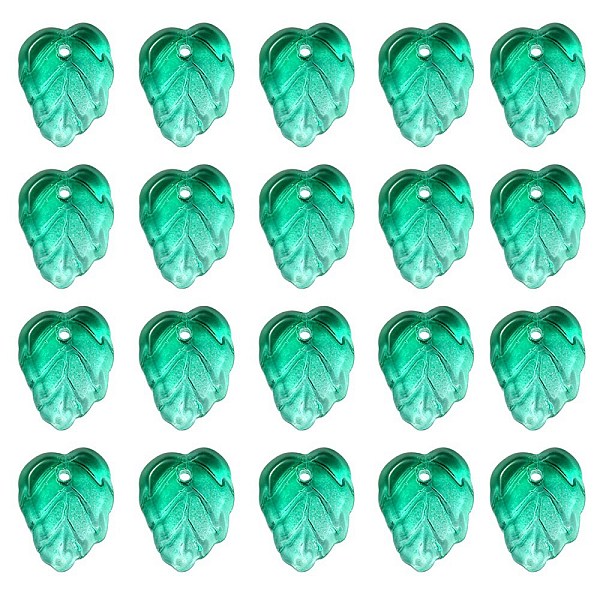 PandaHall Autumn Theme Two-Tone Transparent Glass Charms, Leaf, Cyan, 13.5x10.5x3.5mm, Hole: 1.2mm Glass Leaf Cyan
PandaHall Autumn Theme Two-Tone Transparent Glass Charms, Leaf, Cyan, 13.5x10.5x3.5mm, Hole: 1.2mm Glass Leaf Cyan