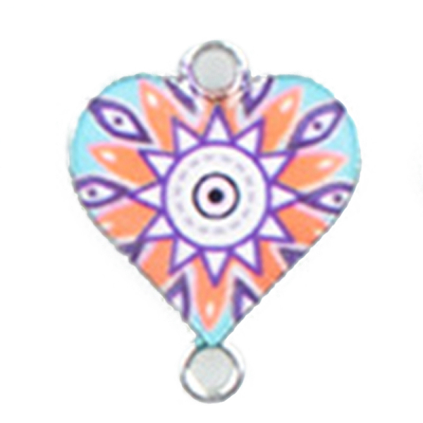 PandaHall Alloy Enamel Connector Charms, Heart-Shaped Links with Flower Pattern, Platinum, Colorful, 20x16mm Alloy+Enamel Flower
PandaHall Alloy Enamel Connector Charms, Heart-Shaped Links with Flower Pattern, Platinum, Colorful, 20x16mm Alloy+Enamel Flower