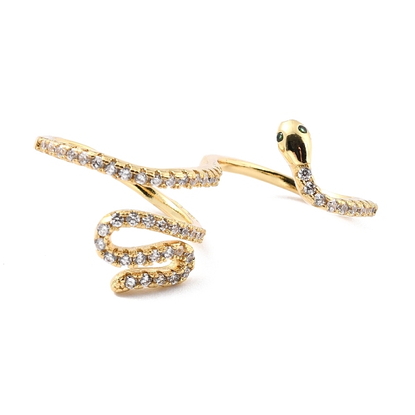 PandaHall Brass Micro Pave Cubic Zirconia Cuff Rings, Long-Lasting Plated, Snake, Real 18K Gold Plated, US Size 7(17.3mm), US Size 7 1/2..., Clear
PandaHall Brass Micro Pave Cubic Zirconia Cuff Rings, Long-Lasting Plated, Snake, Real 18K Gold Plated, US Size 7(17.3mm), US Size 7 1/2..., Clear