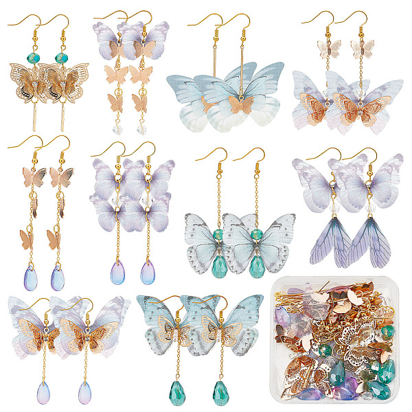 PandaHall SUNNYCLUE 1 Box DIY 10 Pairs Butterfly Wing Charms Filigree Butterflies Charms Earring Making Starter Kits Fabric Insect Wings...
PandaHall SUNNYCLUE 1 Box DIY 10 Pairs Butterfly Wing Charms Filigree Butterflies Charms Earring Making Starter Kits Fabric Insect Wings...