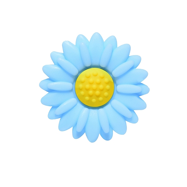 PandaHall Food Grade Eco-Friendly Silicone Focal Beads, Chewing Beads For Teethers, DIY Nursing Necklaces Making, Daisy, Light Sky Blue...
PandaHall Food Grade Eco-Friendly Silicone Focal Beads, Chewing Beads For Teethers, DIY Nursing Necklaces Making, Daisy, Light Sky Blue...