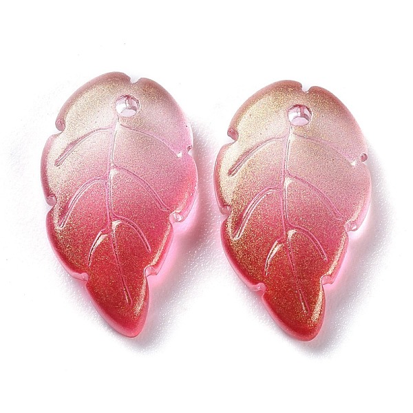 PandaHall Baking Paint Glass Pendants, Two Tone, with Glitter Gold Powder, Leaf, Red, 17.5x10x2.9mm, Hole: 1.2mm Glass Leaf Red
PandaHall Baking Paint Glass Pendants, Two Tone, with Glitter Gold Powder, Leaf, Red, 17.5x10x2.9mm, Hole: 1.2mm Glass Leaf Red