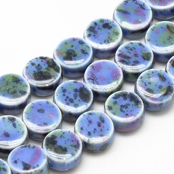 PandaHall Handmade Porcelain Beads, Fancy Antique Glazed Porcelain, Flat Round, Cornflower Blue, 10~11x5.5~6mm, Hole: 2mm Porcelain Flat...
PandaHall Handmade Porcelain Beads, Fancy Antique Glazed Porcelain, Flat Round, Cornflower Blue, 10~11x5.5~6mm, Hole: 2mm Porcelain Flat...