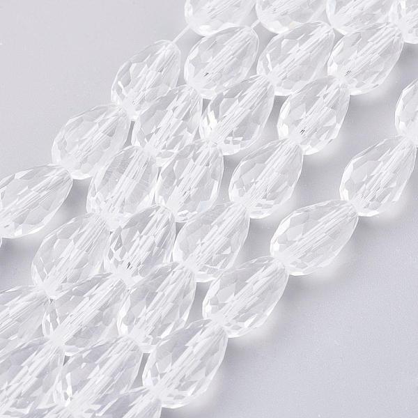 PandaHall Clear Faceted Glass Teardrop Beads Strands, 15x10mm, Hole: 2mm, about 48pcs/strand, 27.56 inch(70cm) Glass Teardrop Clear
PandaHall Clear Faceted Glass Teardrop Beads Strands, 15x10mm, Hole: 2mm, about 48pcs/strand, 27.56 inch(70cm) Glass Teardrop Clear