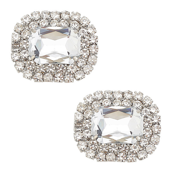 PandaHall Alloy Rhinestone Shoe Decorations, Rectangle Octagon ShoE Buckle Clips, Crystal, 35x42.5x12.5mm Alloy+Rhinestone Octagon Clear
PandaHall Alloy Rhinestone Shoe Decorations, Rectangle Octagon ShoE Buckle Clips, Crystal, 35x42.5x12.5mm Alloy+Rhinestone Octagon Clear