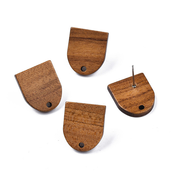 PandaHall Walnut Wood Stud Earring Findings, with Hole and 304 Stainless Steel Pin, Half Oval, Peru, 17x14.5mm, Hole: 1.8mm, Pin: 0.7mm Wood..., Brown
PandaHall Walnut Wood Stud Earring Findings, with Hole and 304 Stainless Steel Pin, Half Oval, Peru, 17x14.5mm, Hole: 1.8mm, Pin: 0.7mm Wood..., Brown