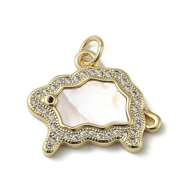 PandaHall Brass Micro Pave Cubic Zirconia Pendants, with Shell, Real 18K Gold Plated, 16.5x20x3.5mm, Hole: 3.4mm Brass+Cubic Zirconia+Shell..., Clear
PandaHall Brass Micro Pave Cubic Zirconia Pendants, with Shell, Real 18K Gold Plated, 16.5x20x3.5mm, Hole: 3.4mm Brass+Cubic Zirconia+Shell..., Clear