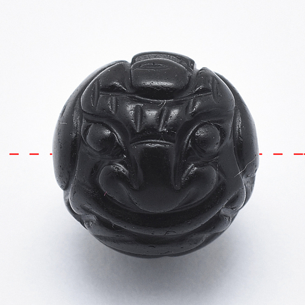PandaHall Carved Round Natural Obsidian Beads, 14mm, Hole: 1mm Obsidian Round Black
PandaHall Carved Round Natural Obsidian Beads, 14mm, Hole: 1mm Obsidian Round Black