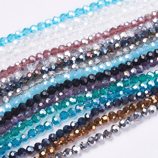PandaHall Glass Beads Strands, Mixed Style, Faceted(32 Facets), Round, Mixed Color, 3.5~4.5mm, Hole: 0.5mm, about 100pcs/strand, 13.9~15.7..., Multicolor
PandaHall Glass Beads Strands, Mixed Style, Faceted(32 Facets), Round, Mixed Color, 3.5~4.5mm, Hole: 0.5mm, about 100pcs/strand, 13.9~15.7..., Multicolor