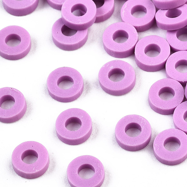 PandaHall Handmade Polymer Clay Beads, Disc/Flat Round, Heishi Beads, Violet, 6x1mm, Hole: 2mm, about 23500pcs/1000g Polymer Clay Disc..., Purple
PandaHall Handmade Polymer Clay Beads, Disc/Flat Round, Heishi Beads, Violet, 6x1mm, Hole: 2mm, about 23500pcs/1000g Polymer Clay Disc..., Purple