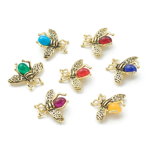PandaHall Brass Micro Pave Cubic Zirconia Links Connectors, with Mixed Color Glass, Bees, Golden, Clear, 26x32x6mm, Hole: 3x2mm Brass+Glass...
PandaHall Brass Micro Pave Cubic Zirconia Links Connectors, with Mixed Color Glass, Bees, Golden, Clear, 26x32x6mm, Hole: 3x2mm Brass+Glass...