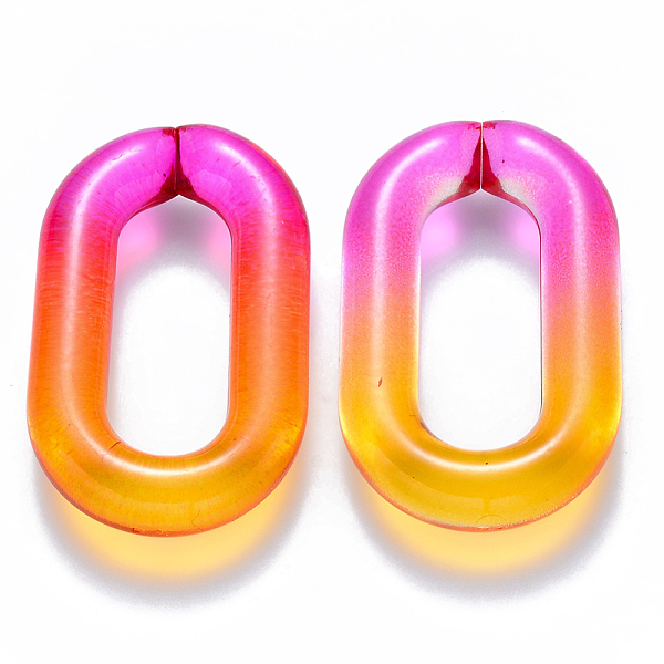PandaHall Two Tone Transparent Acrylic Linking Rings, Quick Link Connectors, for Cable Chains Making, Oval, Orange, 39x23.5x7mm, Inner...
PandaHall Two Tone Transparent Acrylic Linking Rings, Quick Link Connectors, for Cable Chains Making, Oval, Orange, 39x23.5x7mm, Inner...