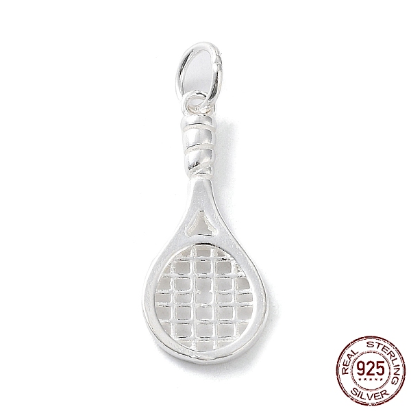 PandaHall 925 Sterling Silver Pendants, with Jump Ring, Badminton Racket Charms, Silver, 21.5x9x2.5mm, Hole: 3.5mm Sterling Silver Sports
PandaHall 925 Sterling Silver Pendants, with Jump Ring, Badminton Racket Charms, Silver, 21.5x9x2.5mm, Hole: 3.5mm Sterling Silver Sports
