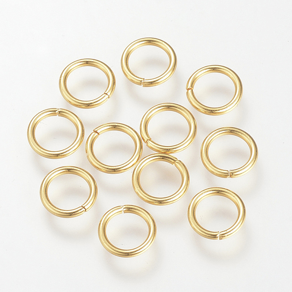 PandaHall 304 Stainless Steel Open Jump Rings, Golden, 8x1.2mm, Inner Diameter: 5.6mm 304 Stainless Steel
PandaHall 304 Stainless Steel Open Jump Rings, Golden, 8x1.2mm, Inner Diameter: 5.6mm 304 Stainless Steel