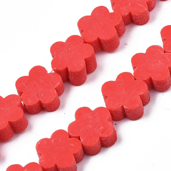 PandaHall Handmade Polymer Clay Bead Strands, Flower, Red, 9~10x9~10x4~4.5mm, Hole: 1.6mm, about 36~40pcs/strand, 13.58 inch~14.57 inch...
PandaHall Handmade Polymer Clay Bead Strands, Flower, Red, 9~10x9~10x4~4.5mm, Hole: 1.6mm, about 36~40pcs/strand, 13.58 inch~14.57 inch...