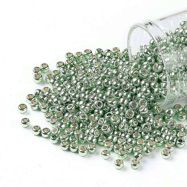 PandaHall TOHO Round Seed Beads, Japanese Seed Beads, (PF570) PermaFinish Light Green Lime Metallic, 8/0, 3mm, Hole: 1mm, about...
PandaHall TOHO Round Seed Beads, Japanese Seed Beads, (PF570) PermaFinish Light Green Lime Metallic, 8/0, 3mm, Hole: 1mm, about...