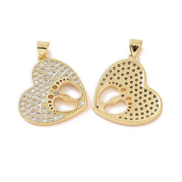 PandaHall Brass Micro Pave Cubic Zirconia Pendants, Heart with Hollow Footprint Charm, Real 18K Gold Plated, 24.5x20.5x2.5mm, Hole: 3.5x4mm..., Clear
PandaHall Brass Micro Pave Cubic Zirconia Pendants, Heart with Hollow Footprint Charm, Real 18K Gold Plated, 24.5x20.5x2.5mm, Hole: 3.5x4mm..., Clear