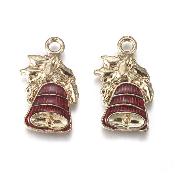 PandaHall Golden Plated Alloy Pendants, with Enamel, Bell, for Christmas, Red, 20x12.5x2.5mm, Hole: 2mm Alloy+Enamel Bell Red
PandaHall Golden Plated Alloy Pendants, with Enamel, Bell, for Christmas, Red, 20x12.5x2.5mm, Hole: 2mm Alloy+Enamel Bell Red