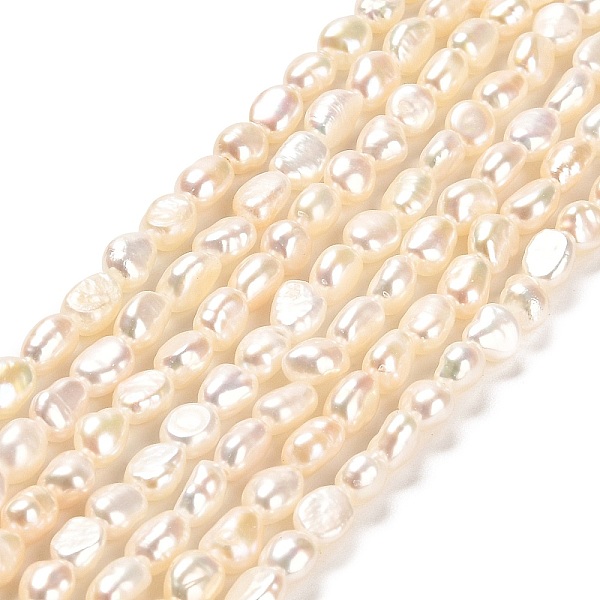 PandaHall Natural Cultured Freshwater Pearl Beads Strands, Two Sides Polished, Grade 4A, Linen, 3~4x4.5~5mm, Hole: 0.5mm, about 70pcs/strand..., Brown
PandaHall Natural Cultured Freshwater Pearl Beads Strands, Two Sides Polished, Grade 4A, Linen, 3~4x4.5~5mm, Hole: 0.5mm, about 70pcs/strand..., Brown