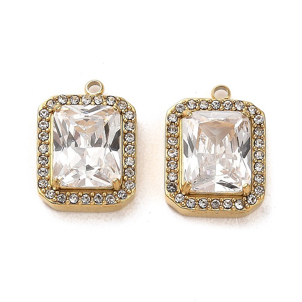 PandaHall Real 14K Gold Plated 304 Stainless Steel Pendants, with Glass Rhinestone, Rectangle Charms, Clear, 15.5x11.5x5mm, Hole: 1.2mm...
PandaHall Real 14K Gold Plated 304 Stainless Steel Pendants, with Glass Rhinestone, Rectangle Charms, Clear, 15.5x11.5x5mm, Hole: 1.2mm...