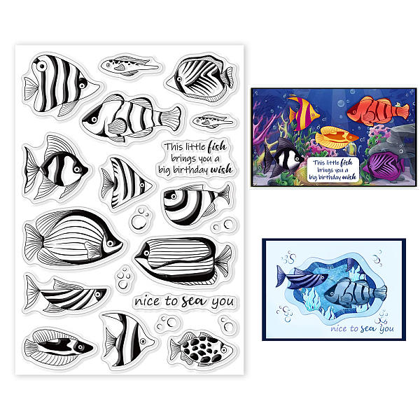 PandaHall GLOBLELAND Sea World Marine Fish Clear Stamps for Card Making Decorative Tropical Fish Transparent Silicone Stamps for DIY...
PandaHall GLOBLELAND Sea World Marine Fish Clear Stamps for Card Making Decorative Tropical Fish Transparent Silicone Stamps for DIY...