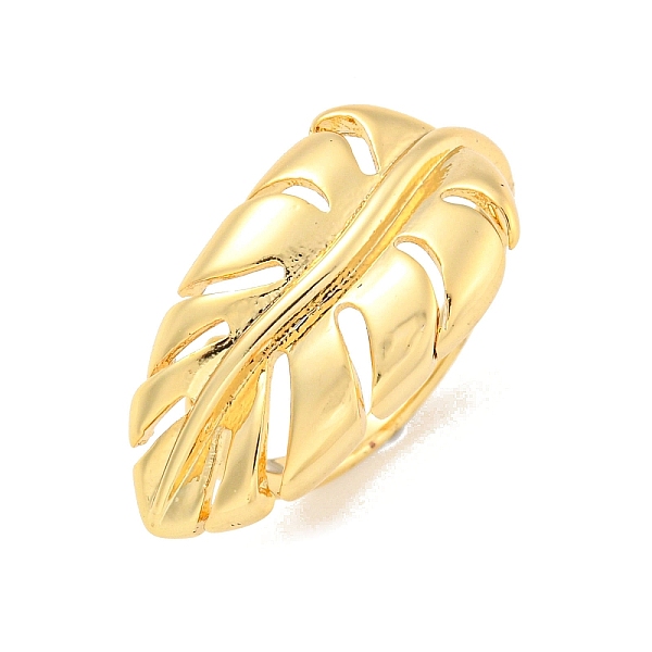PandaHall Brass Leaf Open Cuff Ring for Women, Real 18K Gold Plated, US Size 7 1/4(17.5mm) Brass Leaf
PandaHall Brass Leaf Open Cuff Ring for Women, Real 18K Gold Plated, US Size 7 1/4(17.5mm) Brass Leaf
