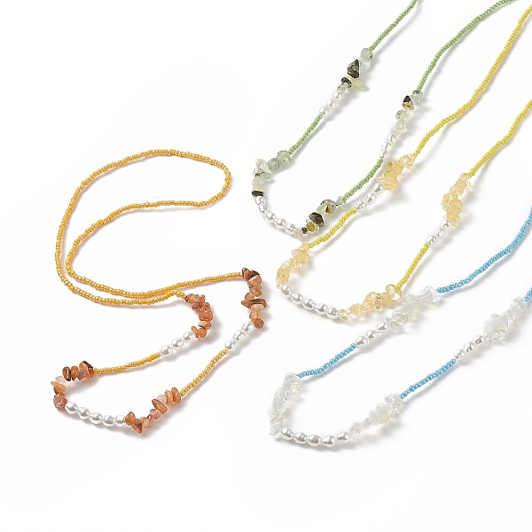 PandaHall Gemstone Chips & Plastic Pearl & Glass Seed Waist Beads, Stretch Waist Chains for Women, 900mm Mixed Stone
PandaHall Gemstone Chips & Plastic Pearl & Glass Seed Waist Beads, Stretch Waist Chains for Women, 900mm Mixed Stone