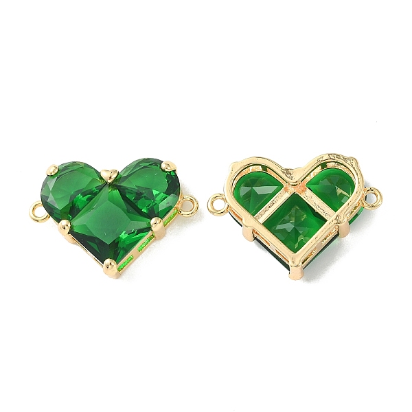 PandaHall Brass Pave Cubic Zirconia Connector Charms, Heart Links, Real 18K Gold Plated, Green, 18.5x26x7.5mm, Hole: 1.6mm Brass+Cubic...
PandaHall Brass Pave Cubic Zirconia Connector Charms, Heart Links, Real 18K Gold Plated, Green, 18.5x26x7.5mm, Hole: 1.6mm Brass+Cubic...