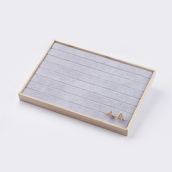PandaHall Cuboid Wood Ring Displays, Covered with Velvet, Light Grey, 35x24x3.1cm Velvet Gray
PandaHall Cuboid Wood Ring Displays, Covered with Velvet, Light Grey, 35x24x3.1cm Velvet Gray