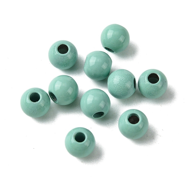 PandaHall Spray Painted 202 Stainless Steel Beads, Round, Turquoise, 6x5mm, Hole: 2mm 202 Stainless Steel Round Green
PandaHall Spray Painted 202 Stainless Steel Beads, Round, Turquoise, 6x5mm, Hole: 2mm 202 Stainless Steel Round Green