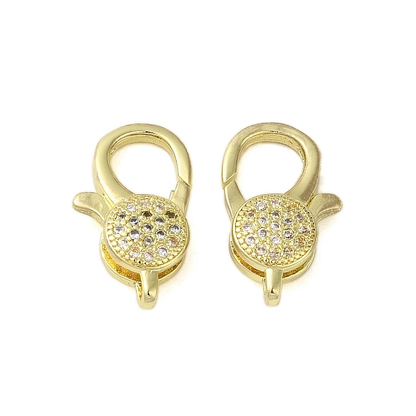 PandaHall Brass Micro Pave Clear Cubic Zirconia Lobster Claw Clasps, Golden, 17.5x10x4.5mm, Hole: 2.5mm Brass+Cubic Zirconia Others
PandaHall Brass Micro Pave Clear Cubic Zirconia Lobster Claw Clasps, Golden, 17.5x10x4.5mm, Hole: 2.5mm Brass+Cubic Zirconia Others