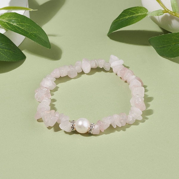 PandaHall Natural Rose Quartz Chips Beaded Stretch Bracelet with Pearl, Gemstone Jewelry for Women, Inner Diameter: 2-1/8 inch(5.4cm) Rose..., Clear
PandaHall Natural Rose Quartz Chips Beaded Stretch Bracelet with Pearl, Gemstone Jewelry for Women, Inner Diameter: 2-1/8 inch(5.4cm) Rose..., Clear