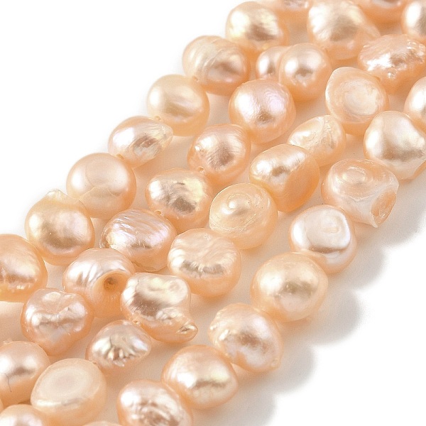 PandaHall Natural Cultured Freshwater Pearl Beads Strands, Two Sides Polished, Light Salmon, 5~6mm, Hole: 0.5mm, about 31pcs/strand, 6.89''...
PandaHall Natural Cultured Freshwater Pearl Beads Strands, Two Sides Polished, Light Salmon, 5~6mm, Hole: 0.5mm, about 31pcs/strand, 6.89''...