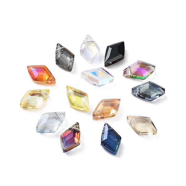 PandaHall Electroplate Rhombus Glass Beads, Faceted, Mixed Color, 13x8x4mm, Hole: 1.2mm, 50pcs/bag Glass Rhombus Multicolor
PandaHall Electroplate Rhombus Glass Beads, Faceted, Mixed Color, 13x8x4mm, Hole: 1.2mm, 50pcs/bag Glass Rhombus Multicolor