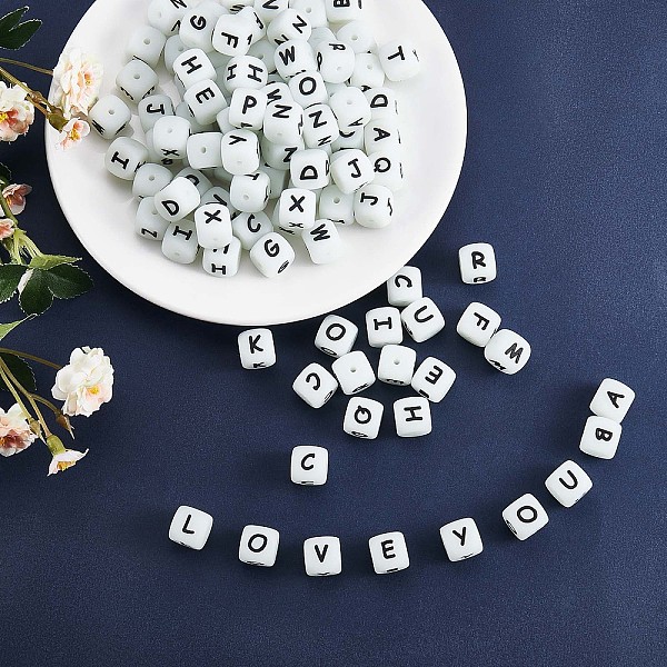 PandaHall 20Pcs Luminous Cube Letter Silicone Beads 12x12x12mm Square Dice Alphabet Beads with 2mm Hole Spacer Loose Letter Beads for...
PandaHall 20Pcs Luminous Cube Letter Silicone Beads 12x12x12mm Square Dice Alphabet Beads with 2mm Hole Spacer Loose Letter Beads for...