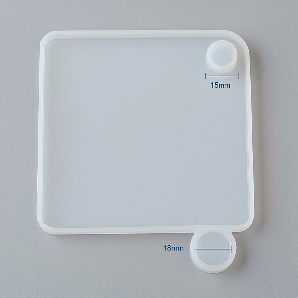 PandaHall Square Lid Silicone Molds, for DIY Layered Rotating Storage Box, Epoxy Resin UV Resin Jewelry Making, White, 123x104x8.5mm, Fit...
PandaHall Square Lid Silicone Molds, for DIY Layered Rotating Storage Box, Epoxy Resin UV Resin Jewelry Making, White, 123x104x8.5mm, Fit...