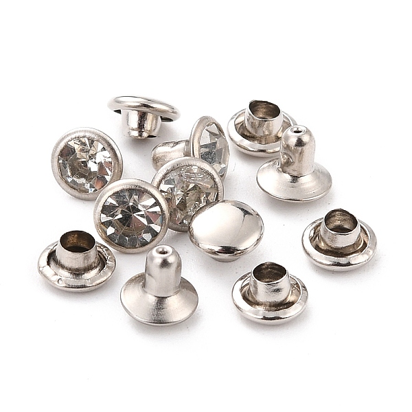 PandaHall (Defective Closeout Sale: Yellowing), Brass Decorative Rivets, with Acrylic, for Clothes Bag Shoes Leather Craft, Platinum, 6x6mm...
PandaHall (Defective Closeout Sale: Yellowing), Brass Decorative Rivets, with Acrylic, for Clothes Bag Shoes Leather Craft, Platinum, 6x6mm...