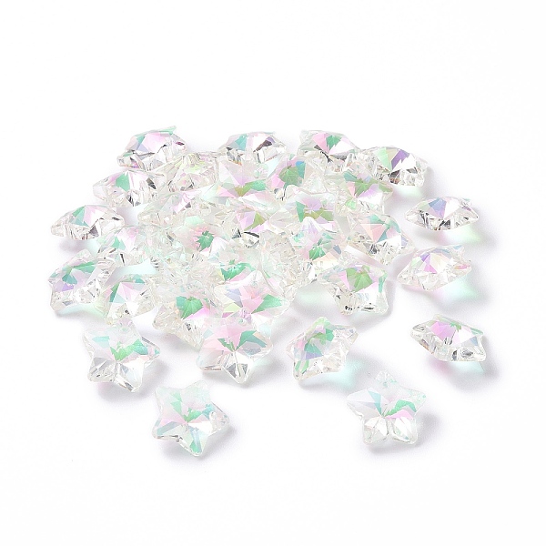 PandaHall Electroplate Glass Charms, Faceted, Star, Clear AB, 13x13.5x7mm, Hole: 1.2mm Glass Star White
PandaHall Electroplate Glass Charms, Faceted, Star, Clear AB, 13x13.5x7mm, Hole: 1.2mm Glass Star White